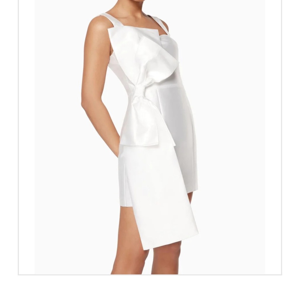 Elliatt Corsage Satin Bow Minidress M Wedding